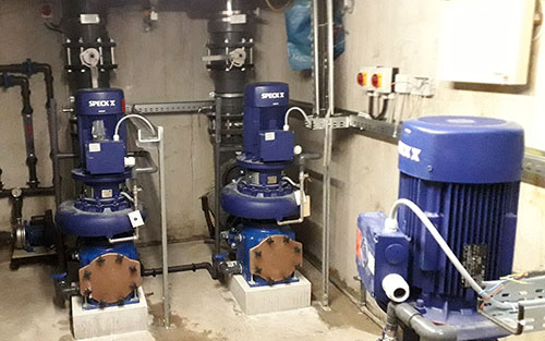 Sanierung Wasseraufbereitungsanlagen Freibad Calau │ neue Umwälzpumpen